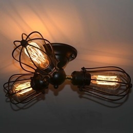 Traditionel klassisk vintage mini stil maling Metal Flush Mount