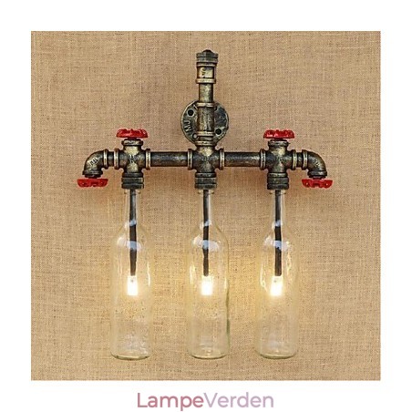 Retro industriel vindafbryder Vandflaske Væglampe Væglampe Retro industriel vindafbryder Vandflaske Væglampe Væglampe