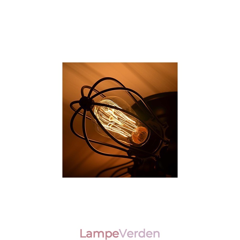 Traditionel klassisk vintage mini stil maling Metal Flush Mount