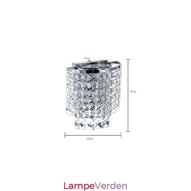 Moderne moderne galvaniseret funktion til Crystal Downlight-væglamper til væglamper