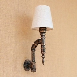 Rustik Lodge Country Antik Messing Funktion til Ambient Light Wall Sconces Wall Light