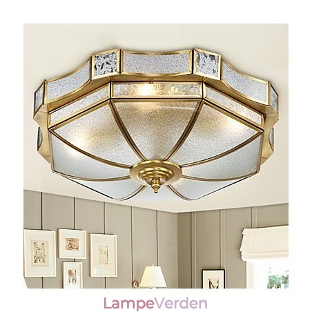 Moderne moderne dekorativt design kobber loftslampe familie