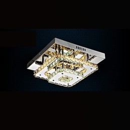 Krystal loftslamper Flush Mount Clear eller Amber K9 til indendørs CE