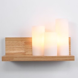 Træ Sconces 3 Lights Country