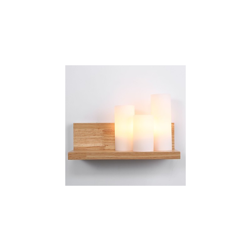 Træ Sconces 3 Lights Country
