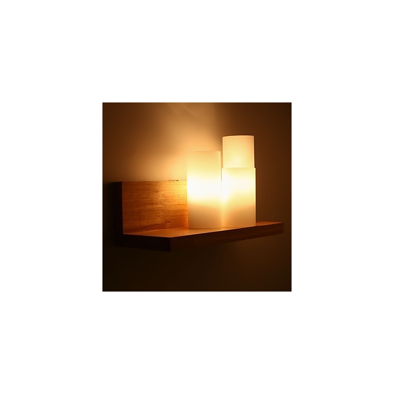 Træ Sconces 3 Lights Country