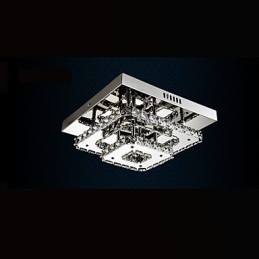 Krystal loftslamper Flush Mount Clear eller Amber K9 til indendørs CE