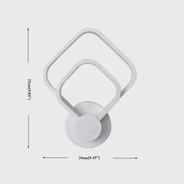 Integreret moderne moderne maleri-funktion til væglamper med omgivende lys