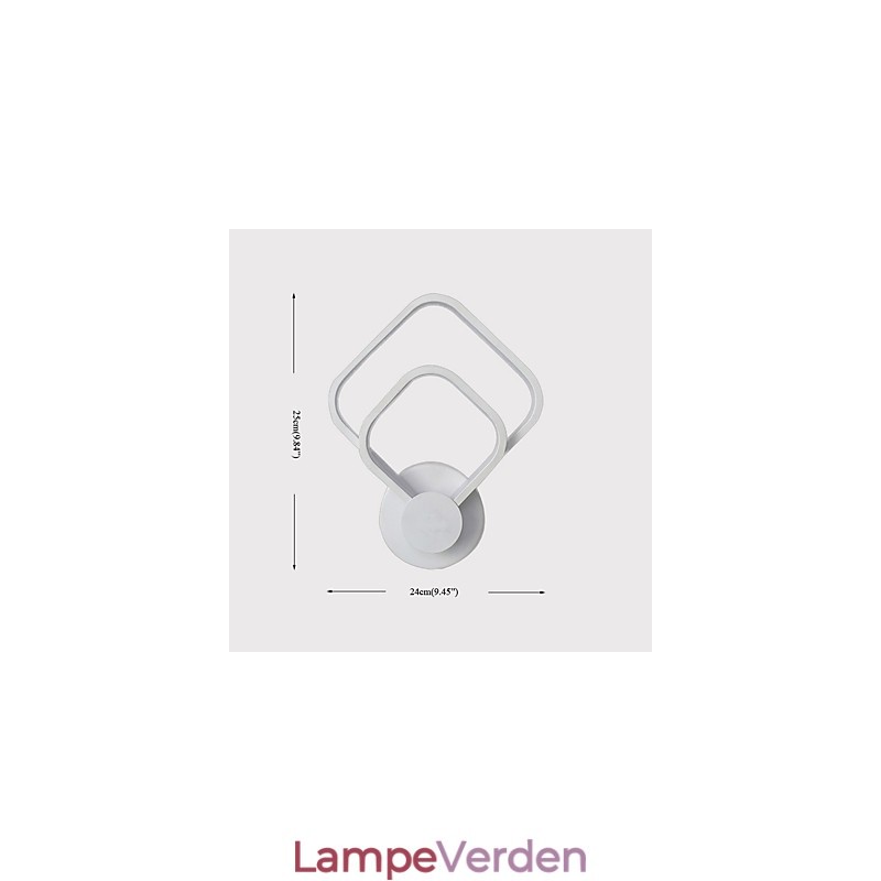 Integreret moderne moderne maleri-funktion til væglamper med omgivende lys