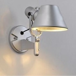 Moderne moderne sølvfunktion til øjenbeskyttelse Ambient Light Wall Sconces Wall Light