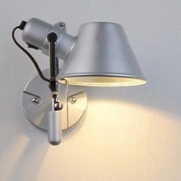Moderne moderne sølvfunktion til øjenbeskyttelse Ambient Light Wall Sconces Wall Light