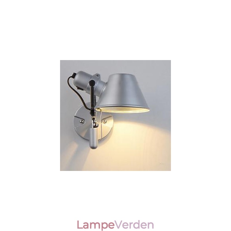 Moderne moderne sølvfunktion til øjenbeskyttelse Ambient Light Wall Sconces Wall Light
