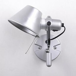 Moderne moderne sølvfunktion til øjenbeskyttelse Ambient Light Wall Sconces Wall Light