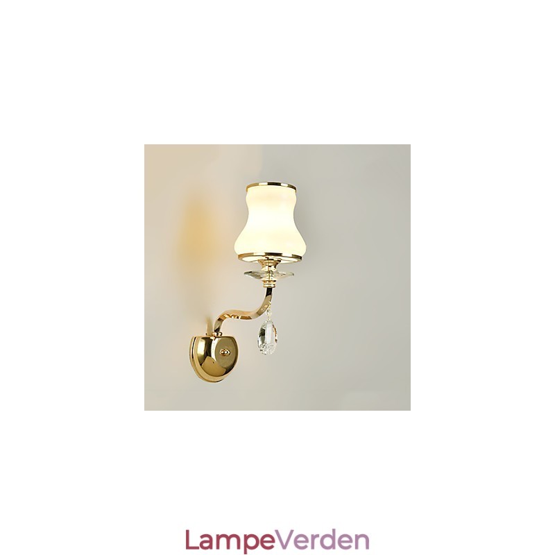 Moderne moderne galvaniseret funktion til Crystal Ambient Light Wall Sconces Wall Light