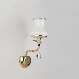 Moderne moderne galvaniseret funktion til Crystal Ambient Light Wall Sconces Wall Light