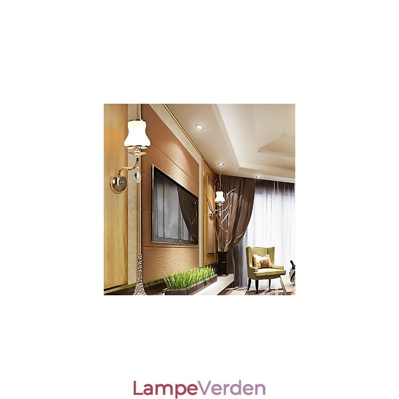 Moderne moderne galvaniseret funktion til Crystal Ambient Light Wall Sconces Wall Light