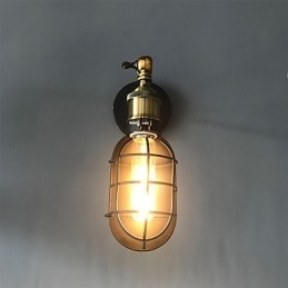 Vintage Sort Metal Loft Væglamper Stue Spisestue Gang Cafe Barer Bar Væglampe