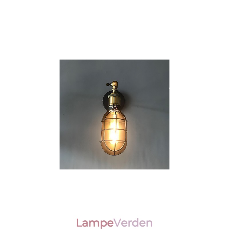 Vintage Sort Metal Loft Væglamper Stue Spisestue Gang Cafe Barer Bar Væglampe