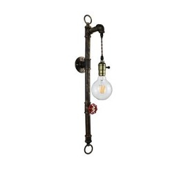 Væglampe Væglamper Vægjern Væglampe Stum Sort Lyssværd Lampe På Væg