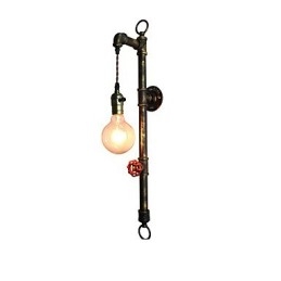 Væglampe Væglamper Vægjern Væglampe Stum Sort Lyssværd Lampe På Væg