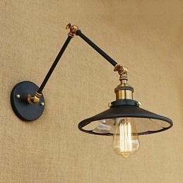 Rustik Lodge Country Retro galvaniseret funktion til Mini Style Swing Arm Ambient Light