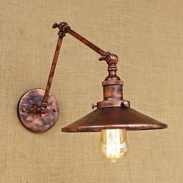 Rustik Lodge Country Retro galvaniseret funktion til Mini Style Swing Arm Ambient Light