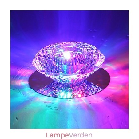 3W Energibesparende Moderne Loftslampe Krystal Loftslys Down pære Lampe 3W Energibesparende Moderne Loftslampe Krystal Loftslys Down pære Lampe