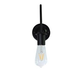 Væglamper Vægjern Væglampe Stum Sort Lyssværd Lampe På Væg