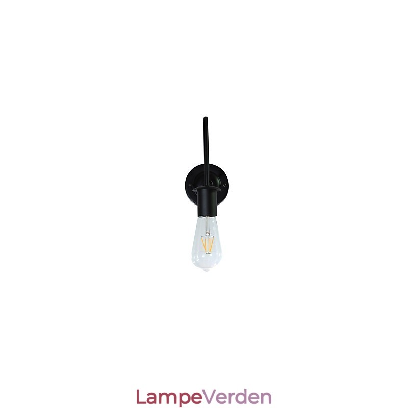 Væglamper Vægjern Væglampe Stum Sort Lyssværd Lampe På Væg