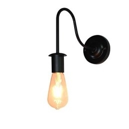 Væglamper Vægjern Væglampe Stum Sort Lyssværd Lampe På Væg