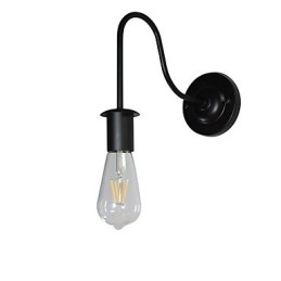 Væglamper Vægjern Væglampe Stum Sort Lyssværd Lampe På Væg