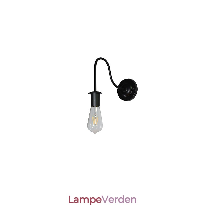 Væglamper Vægjern Væglampe Stum Sort Lyssværd Lampe På Væg