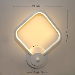 Enkel Moderne Soveværelse Sengelampe Væglampe Kreativ Personlighed Trapper Aluminiumslampe