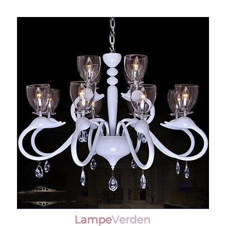 Europæisk stil Crystal Droplight Individuality Creative Swan 12 lys lysekrone
