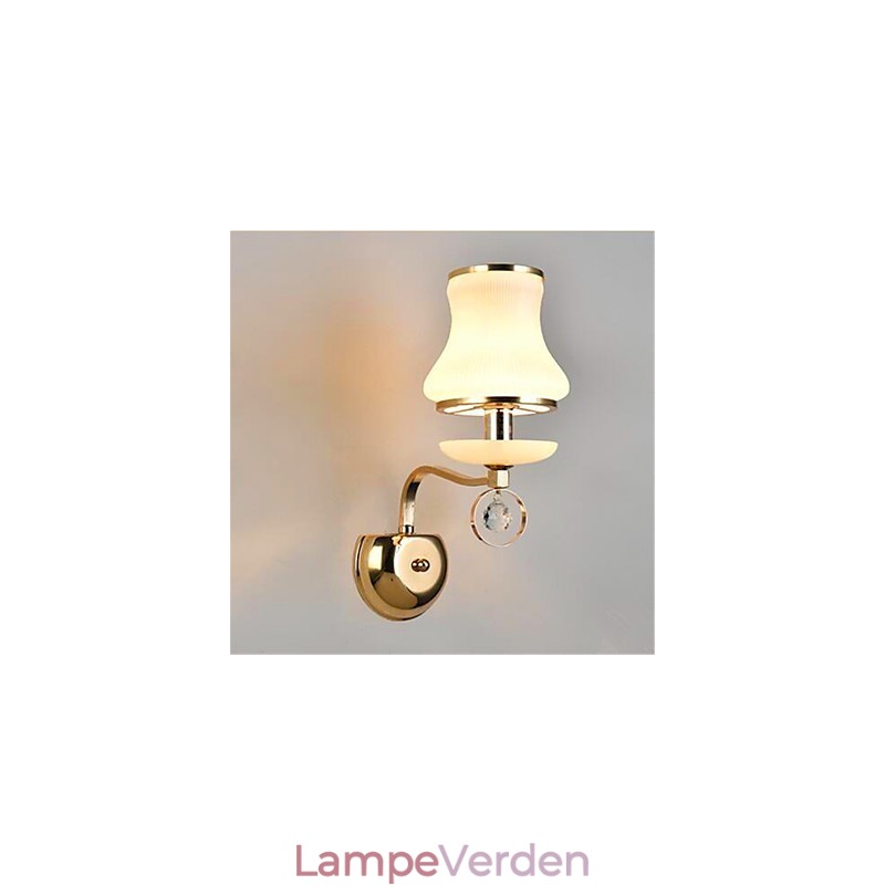 Moderne moderne galvaniseret funktion til Crystal Mini Style Øjenbeskyttelse Ambient Light væglamper