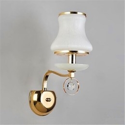Moderne moderne galvaniseret funktion til Crystal Mini Style Øjenbeskyttelse Ambient Light væglamper