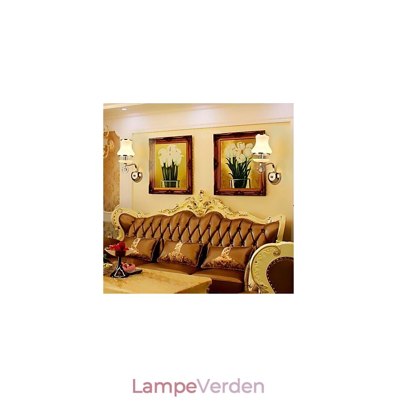 Moderne moderne galvaniseret funktion til Crystal Mini Style Øjenbeskyttelse Ambient Light væglamper