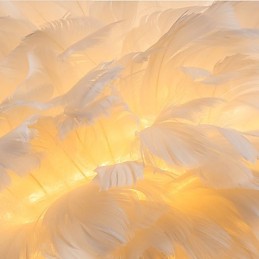 Fjer væglamper Moderne moderne soveværelse Hotel væglamper E14