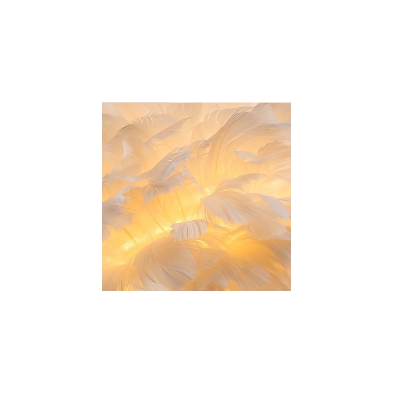 Fjer væglamper Moderne moderne soveværelse Hotel væglamper E14