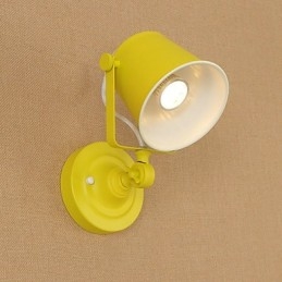 Malet stål Væglampe Stum Sort Amerikansk Kaffe Dekoration Retro Væglampe Lyssværd Lampe På Væg