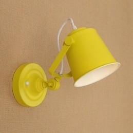 Malet stål Væglampe Stum Sort Amerikansk Kaffe Dekoration Retro Væglampe Lyssværd Lampe På Væg