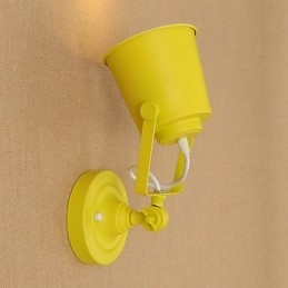 Malet stål Væglampe Stum Sort Amerikansk Kaffe Dekoration Retro Væglampe Lyssværd Lampe På Væg