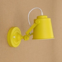 Malet stål Væglampe Stum Sort Amerikansk Kaffe Dekoration Retro Væglampe Lyssværd Lampe På Væg
