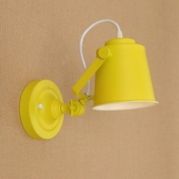 Malet stål Væglampe Stum Sort Amerikansk Kaffe Dekoration Retro Væglampe Lyssværd Lampe På Væg