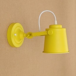 Malet stål Væglampe Stum Sort Amerikansk Kaffe Dekoration Retro Væglampe Lyssværd Lampe På Væg