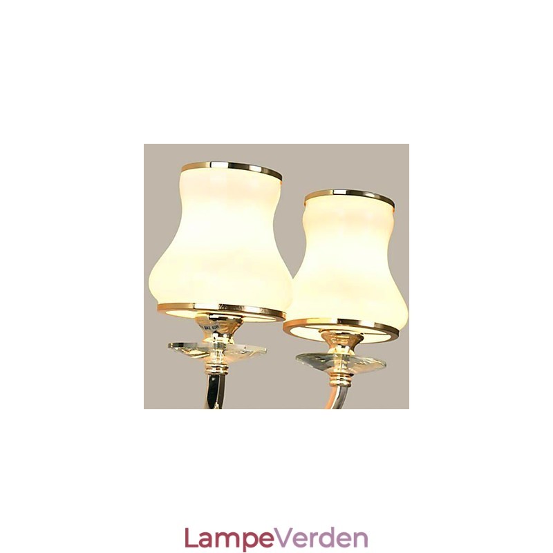 Moderne moderne galvaniseret funktion til Crystal Mini Style øjenbeskyttelse væglamper