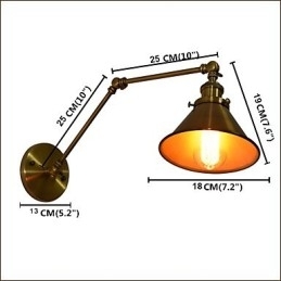 Væglampe Væglamper Vægjern Væglampe Stum Sort Lyssværd Lampe På Væg