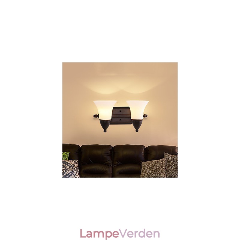 Rustik Lodge Black Oxide Finish Funktion til øjenbeskyttelse Ambient Light Wall Sconces Wall Light