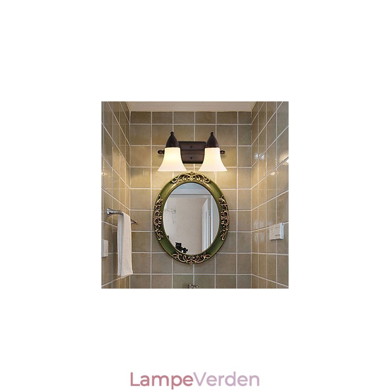 Rustik Lodge Black Oxide Finish Funktion til øjenbeskyttelse Ambient Light Wall Sconces Wall Light