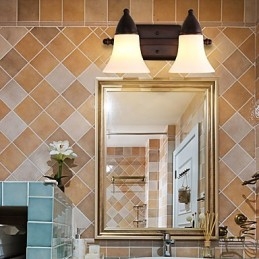 Rustik Lodge Black Oxide Finish Funktion til øjenbeskyttelse Ambient Light Wall Sconces Wall Light